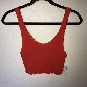 Ribbed crop tank